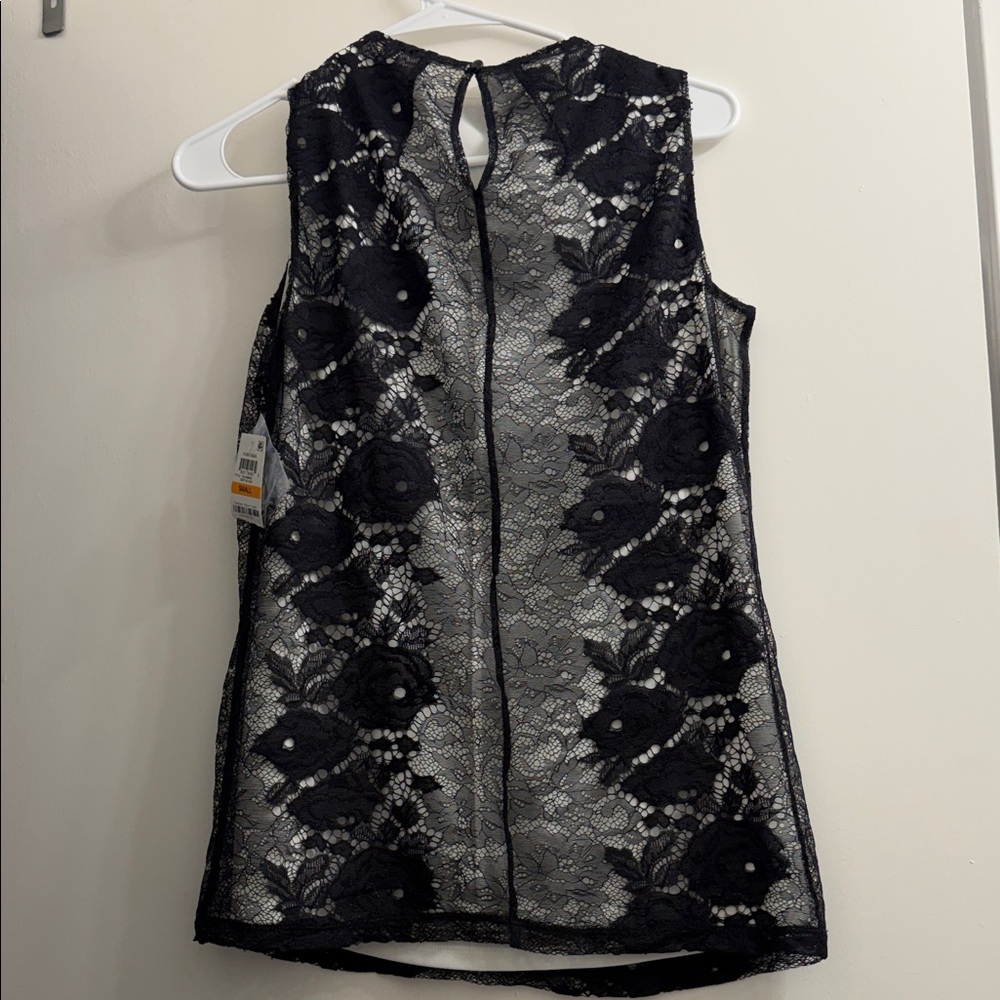 Elegant Black Lace Sleeveless Top